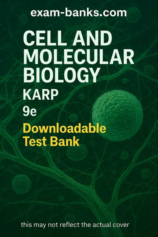 karp-cell-molecular-biology-9e-test-bank